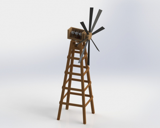 Windmill prototype CAD model